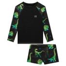 Conjunto de Camiseta e Sunga em Malha UV Dry com Proteção UV 50+ - LucBoo