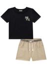 Conjunto de Camiseta em Malha Flamê LucBoo
