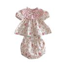 Conjunto De Camiseta Floral E Shorts Para Bebês Meninas Recém-Nascidas De Verão, Vestidos De Tule