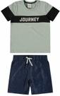Conjunto De Camiseta Journey & Bermuda Carinhoso 16