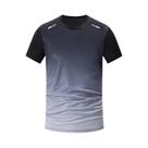 Conjunto De Camisetas Masculinas De Secagem Rápida Com Gradiente De Cores, Estilo Casual Para