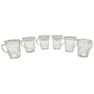 Conjunto de Caneca de Vidro 70ml com 6 Peças Conjunto de Caneca de Vidro 70ml com 6 Peças