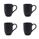 Conjunto De Canecas 04 Peças Flat ônix 350 Ml Oxford