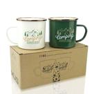 Conjunto de canecas de acampamento Roadmap 2 esmaltes 500ml Durable 304SS