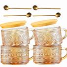 Conjunto de canecas de café e recipientes de aveia noturna Aodse Vintage