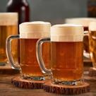 Conjunto De Canecas De Chopp Em Vidro 400 Ml