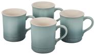 Conjunto de canecas Le Creuset Stoneware Sea Salt 400 ml (14 onças) x 4
