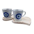 Conjunto De Canecas Olho Grego Para Cantinho Do Café Boas Energias