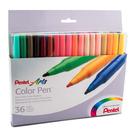 Conjunto de canetas coloridas Pentel S360-36 com 36 cores variadas