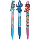 Conjunto de canetas com designs inovadores Disney Lilo and Stitch, pacote com 3