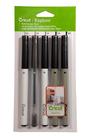 Conjunto de canetas Cricut Multi Black (5 unidades) F = 0,4, G = 0,8, M = 1,0, C = 2,0