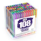 Conjunto de canetas de gel Lineon 108 cores para livros de colorir para adultos