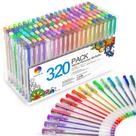 Conjunto de canetas de gel Smart Color Art, pacote 320, 160 cores com 160 recargas