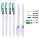 Conjunto de canetas de pincel de aquarela Agatige, 6 peças de nylon recarregáveis