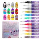 Conjunto de canetas de tinta acrílica Kalolary Nail Polish 12 cores 3mL