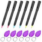 Conjunto de canetas de tinta invisível Uniclife com lanterna de chaveiro LED UV