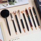 Conjunto de canetas esferográficas WEMATE, 8 unidades de tinta preta e azul