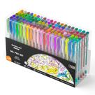 Conjunto de canetas Glitter Gel Shuttle Art, pacote 240 com 120 recargas