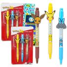 Conjunto de canetas Nintendo Pokémon 6: canetas esferográficas com adesivos para crianças