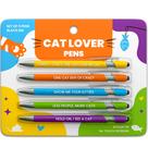 Conjunto de Canetas rubyloo 5 Tinta Preta Amante de Gatos com Stylus Conjunto de Canetas rubyloo 5 Tinta Preta Amante de Gatos com Stylus