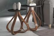 Conjunto De Canto Decorativa Para Sala Redonda Luxo