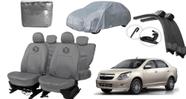 Conjunto de capa couro + capa cobrir + limpador Conjunto de capa couro + capa cobrir + limpador