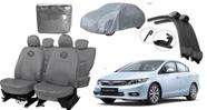 Conjunto de capa couro cinza Civic 11-17 + limpador incluso