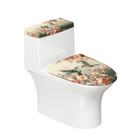 Conjunto de capa de assento de vaso sanitário Pwoqzuy Hummingbird Floral Print
