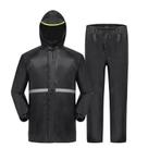 Conjunto De Capa De Chuva E Calças Impermeáveis Unissex Com Faixa Refletiva Para Motociclismo