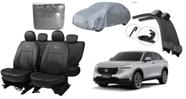 Conjunto de Capa de Couro + Limpador de Parabrisa HR-V 2020-2024 + Acessórios de Proteção