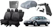Conjunto de Capa de Couro + Limpador para Civic 99-06