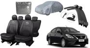 Conjunto de Capa de Couro Versa 11-19 com Capa de Cobrir e Limpeza Eficaz