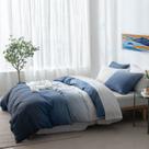 Conjunto de capa de edredom ALEISSEL 100% algodão, tamanho completo, azul oceano Conjunto de capa de edredom ALEISSEL 100% algodão, tamanho completo, azul oceano