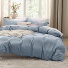 Conjunto de Capa de Edredom Bedsure King Size - 3 Peças - Azul Mineral