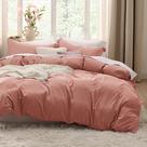 Conjunto de Capa de Edredom Bedsure Pink Clay Queen - 3 Peças