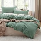 Conjunto de capa de edredom Bedsure Sage Green Oversize Queen Size
