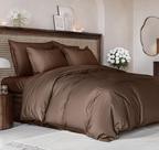 Conjunto de capa de edredom CGK Unlimited Queen Size Extra Soft Brown Conjunto de capa de edredom CGK Unlimited Queen Size Extra Soft Brown