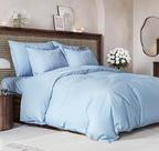 Conjunto de capa de edredom CGK Unlimited tamanho completo 200x230cm azul celeste