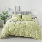 Conjunto de capa de edredom HoneiLife King 264x229 cm 100% algodão