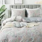 Conjunto de capa de edredom HoneiLife Wildflower Queen 100% algodão, 3 peças