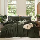 Conjunto de capa de edredom MooMee Bedding 100% algodão lavado king size