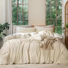 Conjunto de capa de edredom MooMee Bedding 100% algodão lavado king size