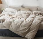 Conjunto de capa de edredom MooMee Bedding 100% algodão lavado