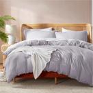 Conjunto de capa de edredom Nestl Twin Soft Double Brushed Grey Lavender