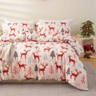 Conjunto de capa de edredom OAITE Queen Christmas Holiday Bedding, 3 unidades