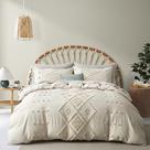 Conjunto de Capa de Edredom Oli Anderson King Size Bege - 265x230cm - Tufted