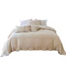 Conjunto de capa de edredom Simple & Opulence 100% linho queen size