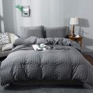Conjunto de capa de edredon Avelom Queen Dark Grey Microfiber 230x230cm
