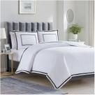 Conjunto de capa de edredon Mellanni Iconic Collection Hotel King Grey