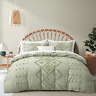 Conjunto de capa de edredon Oli Anderson Tufted Queen Size Mist Sage Conjunto de capa de edredon Oli Anderson Tufted Queen Size Mist Sage